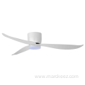 Low profile ceiling fan with light